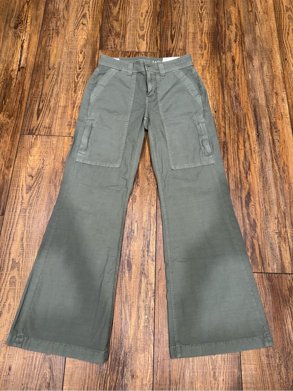 American Eagle muted olive green utility pants
